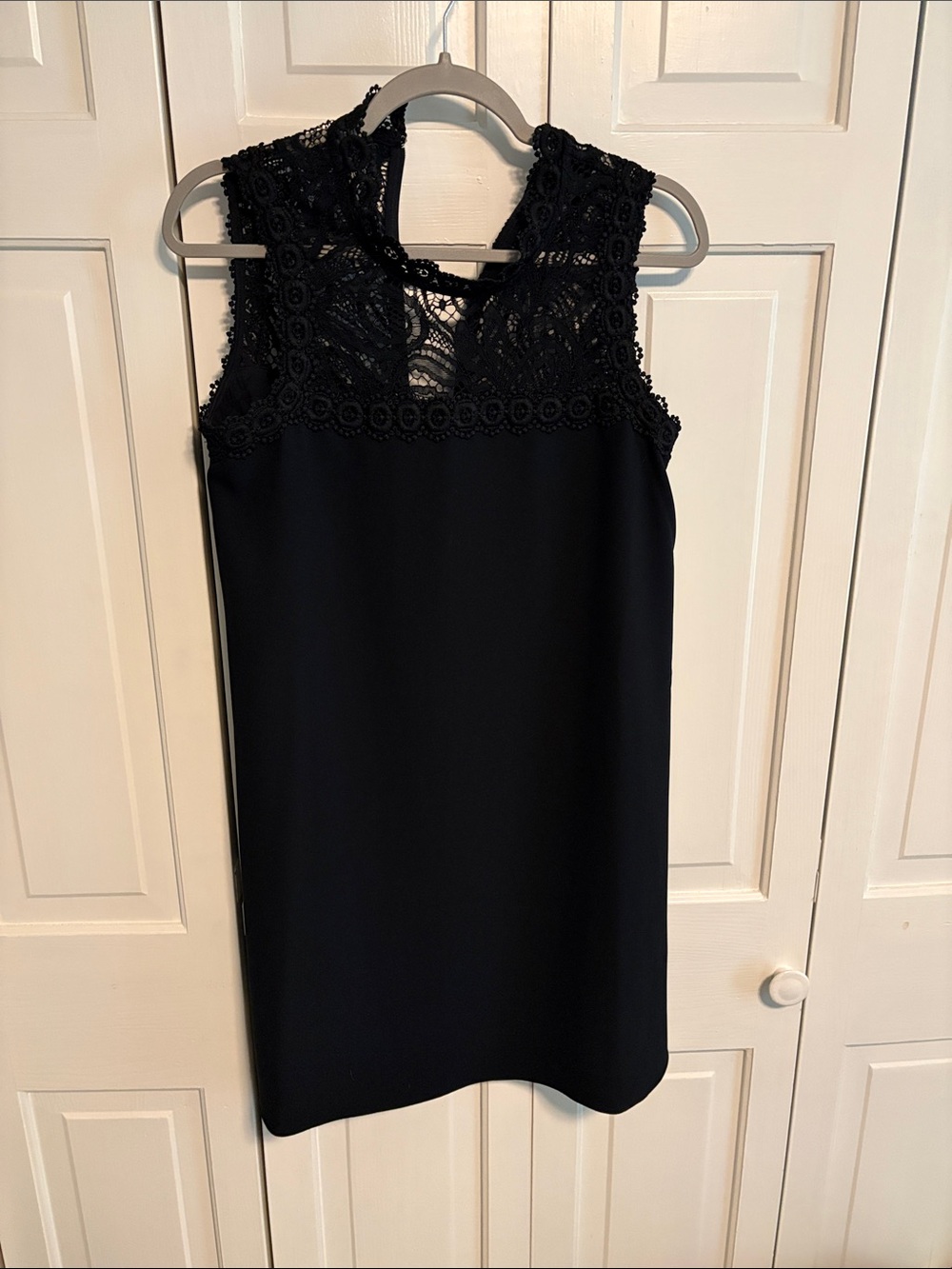 Lilly Pulitzer Black Dress with Lace Yoke